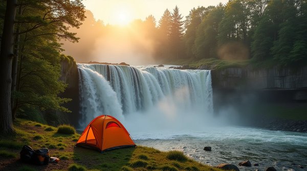 Cascade ray pic : admirer la chute d'eau spectaculaire avec le camping le pommier